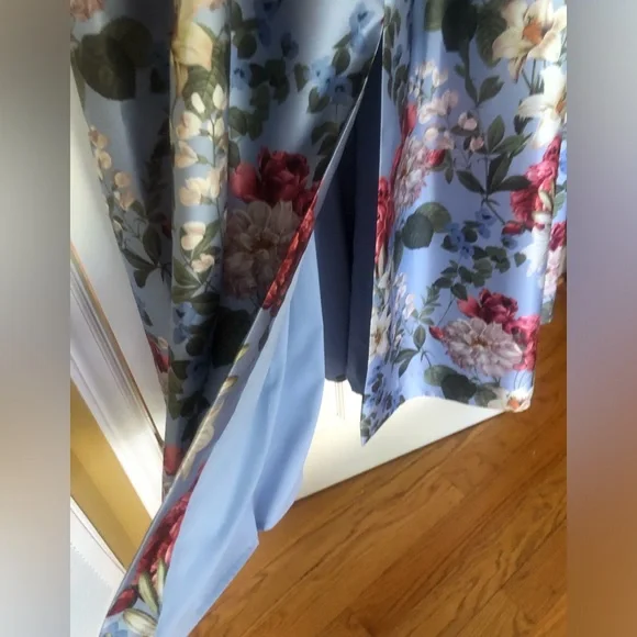 Sachin & Babi Brooke powder blue bouquet gown - Picture 6 of 12